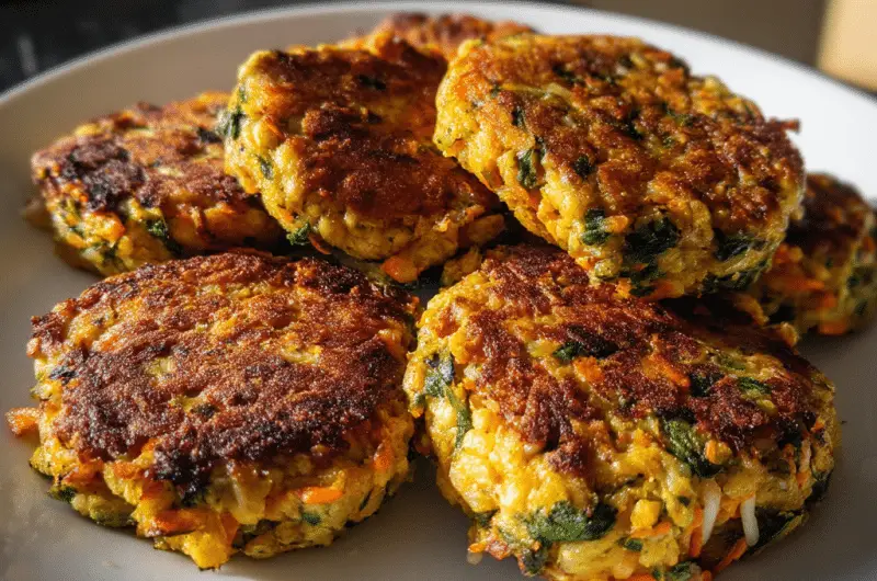 Hamburguesas de Espinacas con Avena y Zanahoria